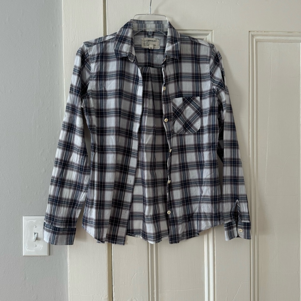 CURRENT/ELLIOTT Plaid Shirt Size Small
